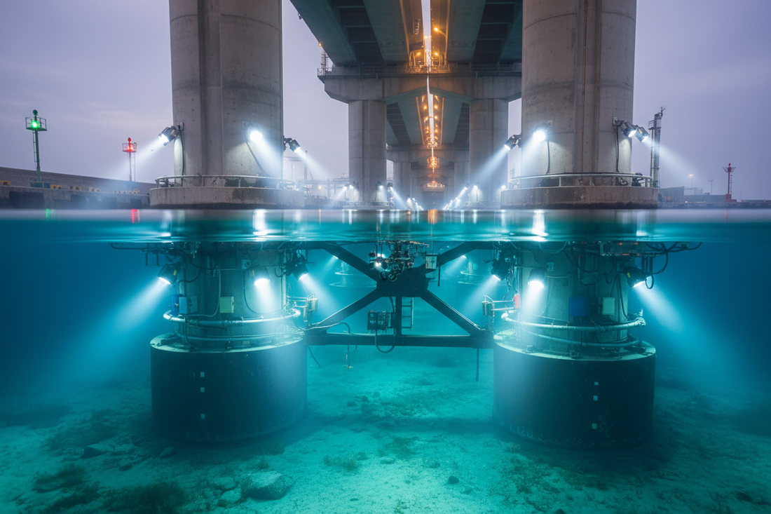 The application of underwater lighting fixtures in the field of transportation