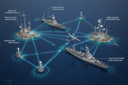 The application of marine antennas in national defense and security