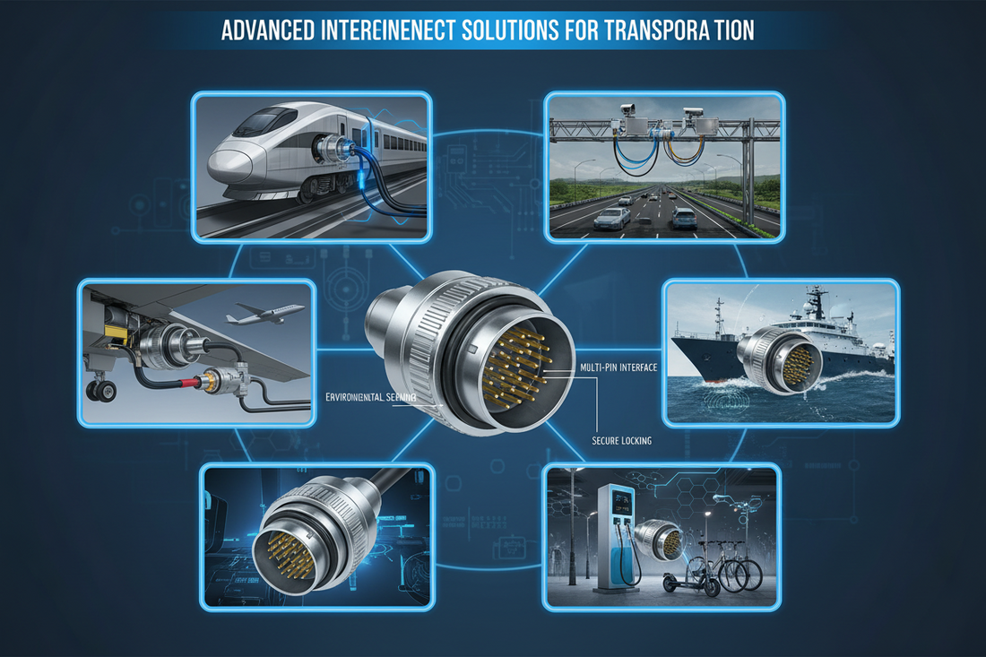 The application of aviation plugs in transportation and intelligent mobility