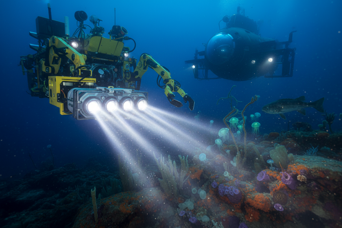 The application of underwater lighting fixtures in the fields of marine technology and exploration