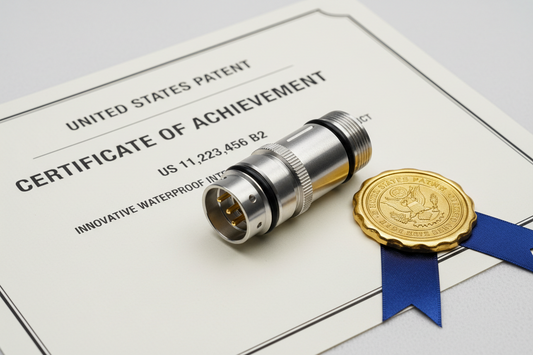 Yingdige has successfully obtained the patent certificate for the appearance design of water-tight connector connector
