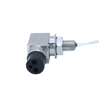 Right angle watertight aviation connector for underwater limited space