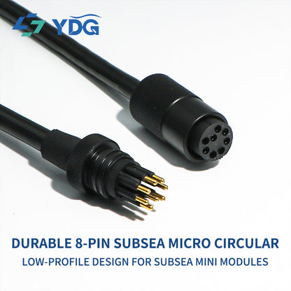 MCIL8F female inline 8-pin subsea cable connector