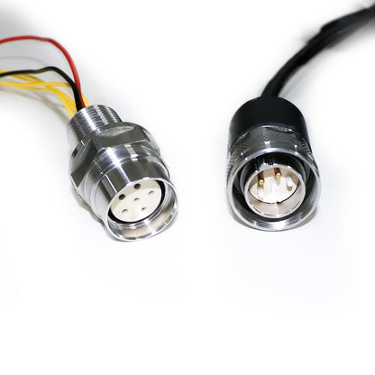 Watertight hybrid fiber power connector for ROV and ocean monitoring
