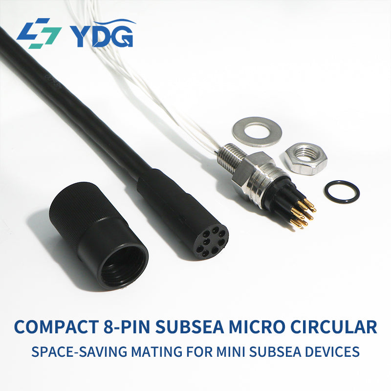 MCBH8F and MCIL8F female 8-pin subsea connector pair