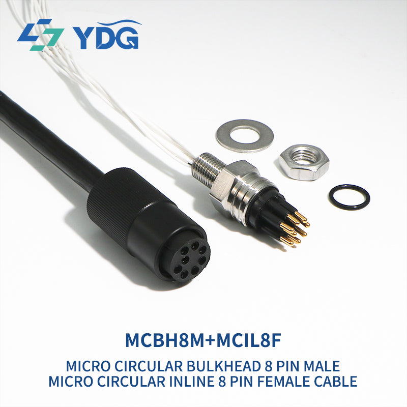 8-pin Micro Circular underwater connector, installation view