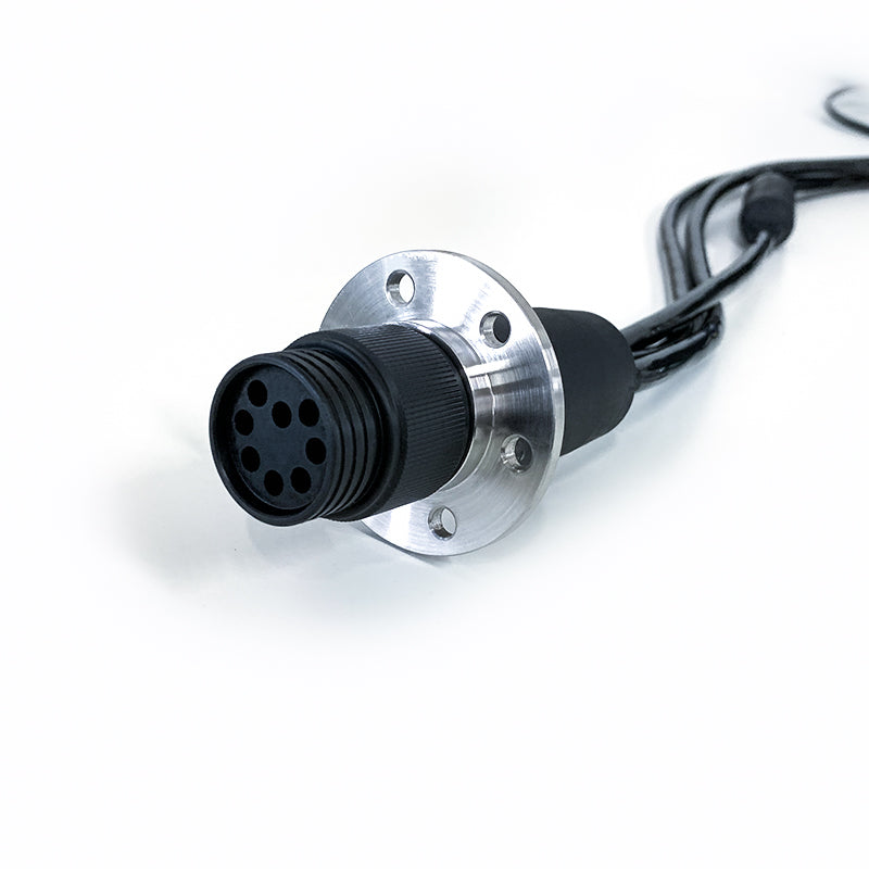 Flange type underwater watertight connector subsea bulkhead plug