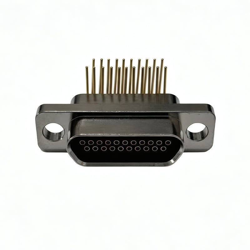 Metal shielding aviation connector with 9-100 pin configurations