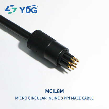 MCIL8M and MCIL8F 8-pin inline subsea connector pair