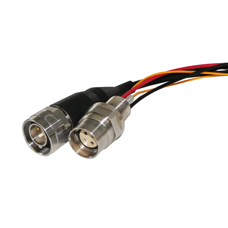 Opto-electric hybrid subsea watertight connector for power and signal