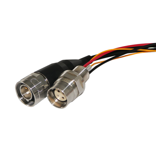 Opto-electric hybrid subsea watertight connector for power and signal