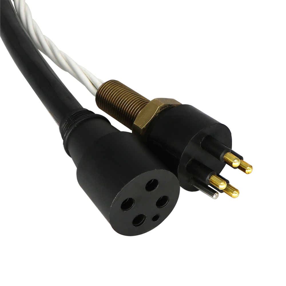 Micro waterproof marine connector for underwater camera and sensors