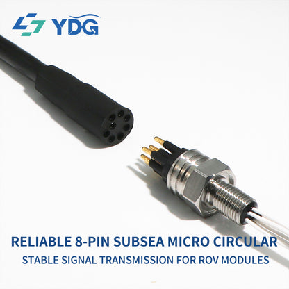 MCIL8M male inline 8-pin subsea cable connector