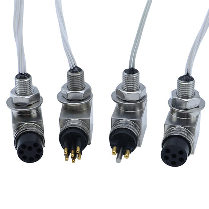 Right angle underwater watertight connector subsea 90 degree plug