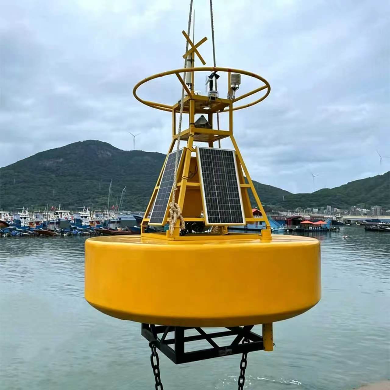 Customizable marine buoy with integrated AIS and GPS sensors
