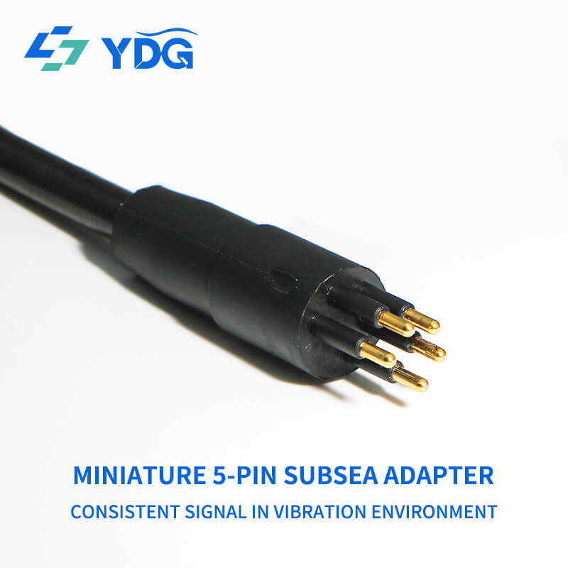 5-pin male inline cable connector with gold-plated contacts