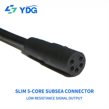  5-pin female inline cable connector showing five contact sockets